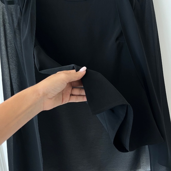 Marciano Elegant Black Chiffon Sleeve Blouse, Size 40 (US M) - Picture 5 of 8